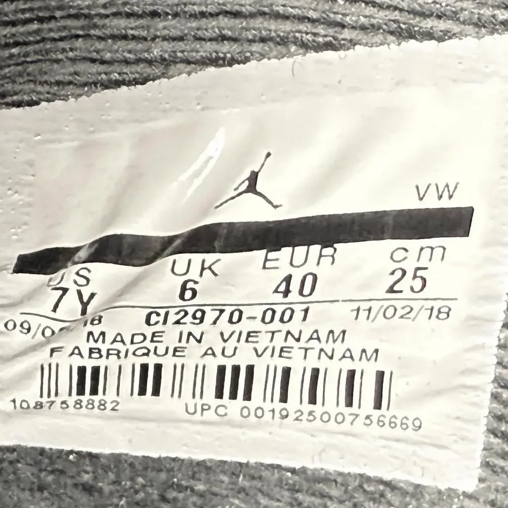 Nike Air Jordan 4 Retro GS 'Laser Black Gum' Youth Size 7 - Picture 10 of 13